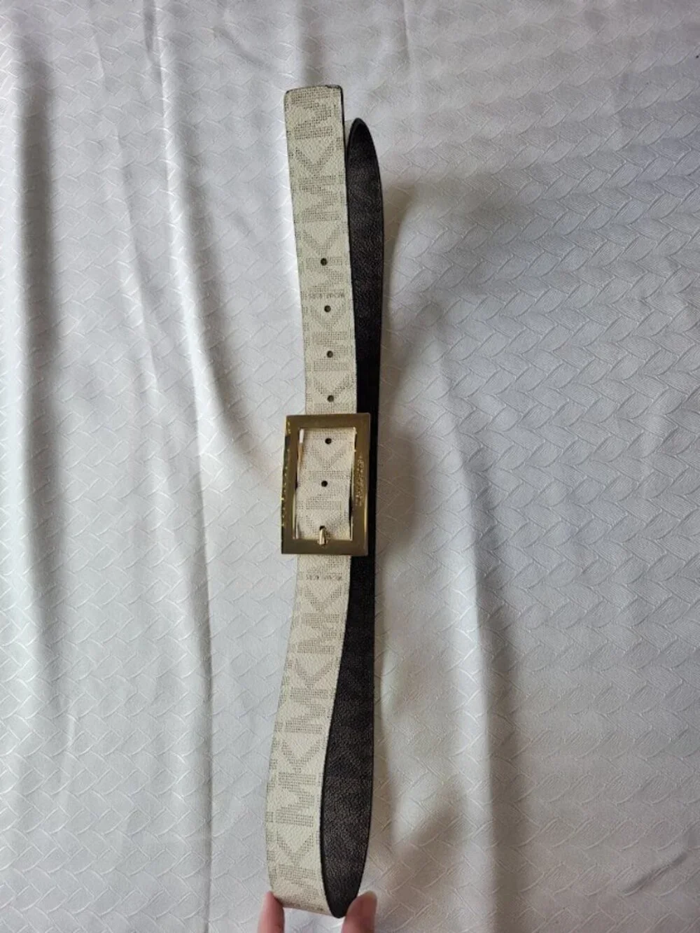 Michael Kors Reversible Belt Gold-Tone Buckle